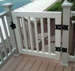 Veranda vinyl fence gate brackets
