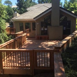 Redwood Deck and Stairs